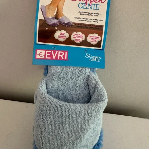 EVRI Slipper Genie in Light Blue brand new with tags slippers for cleaning - Picture 2 of 4